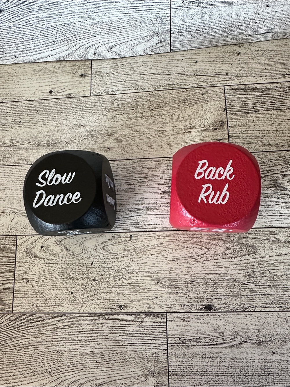 Pair of Decorative Dice Couple Blocks for easy decision making date night - Picture 2 of 6